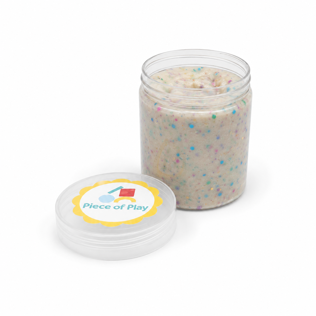 Natuurlijke speelklei met bio glitters van sensory fun