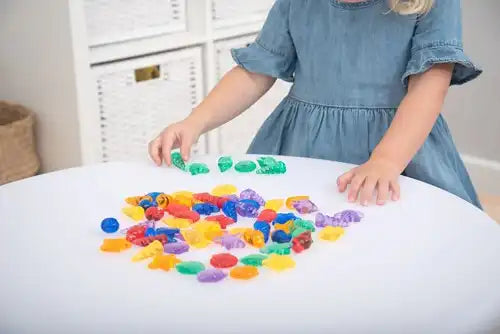 Tickit doorschijnende kleurenschelpen