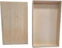 Houten speelbak met deksel (50x30x7 cm)
