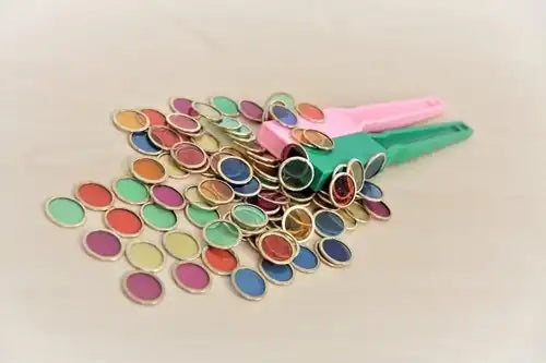Shaw 2 magnetische staven met 100 magnetische chips (kleur assorti)